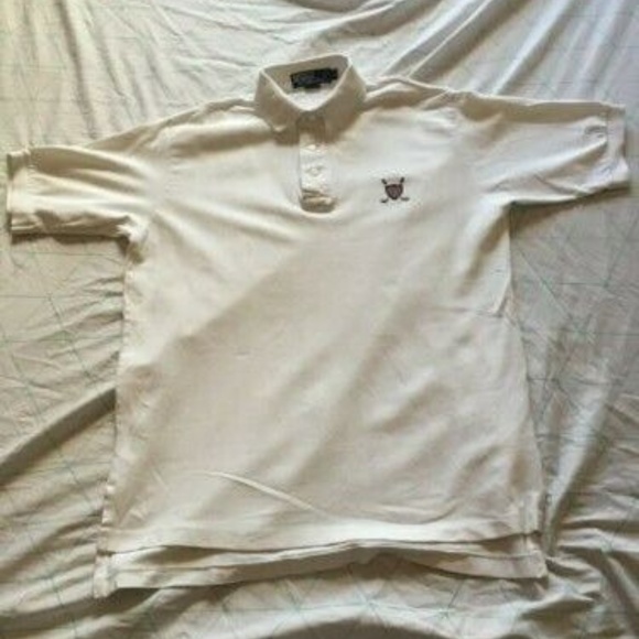 Polo Ralph Lauren Golf Shield White SZ M - Picture 1 of 8